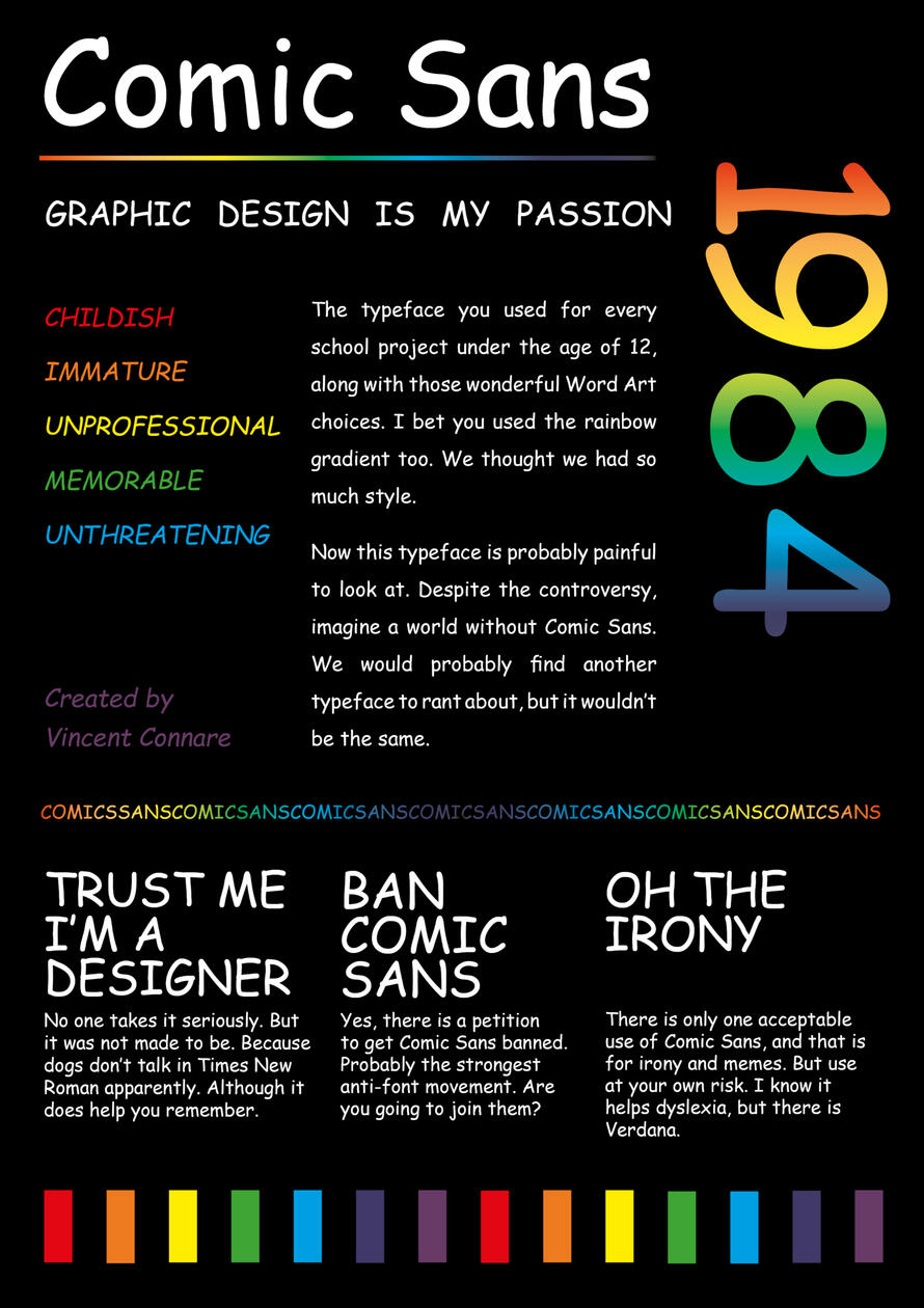 Comic Sans Poster