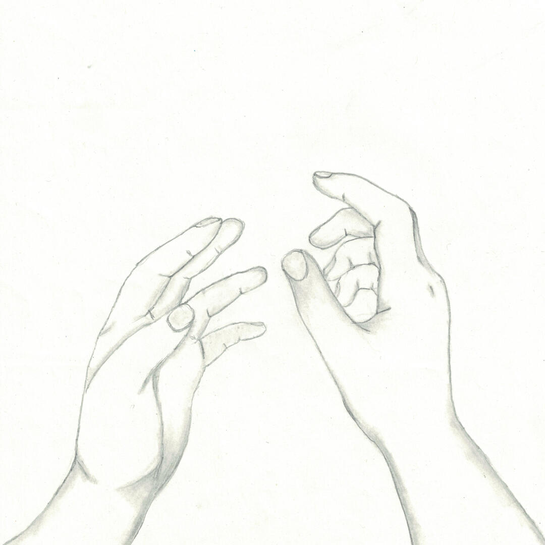 Pencil Drawing of Hands